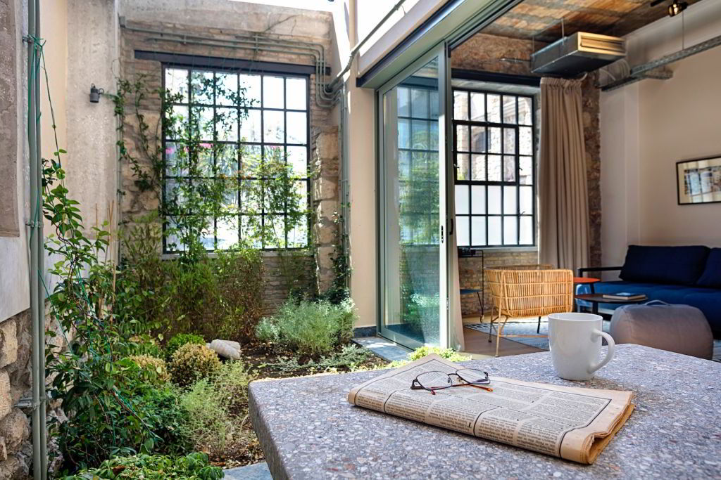 Lounge area at The Foundry Athens
