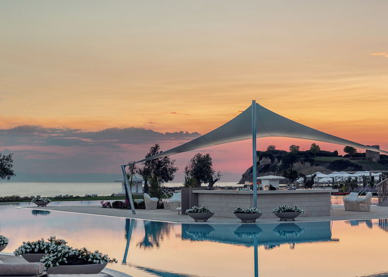 Sani Dunes Halkidiki luxury resort with pool bar