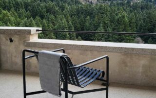 Winter luxury hotel in Greece with mountain view
