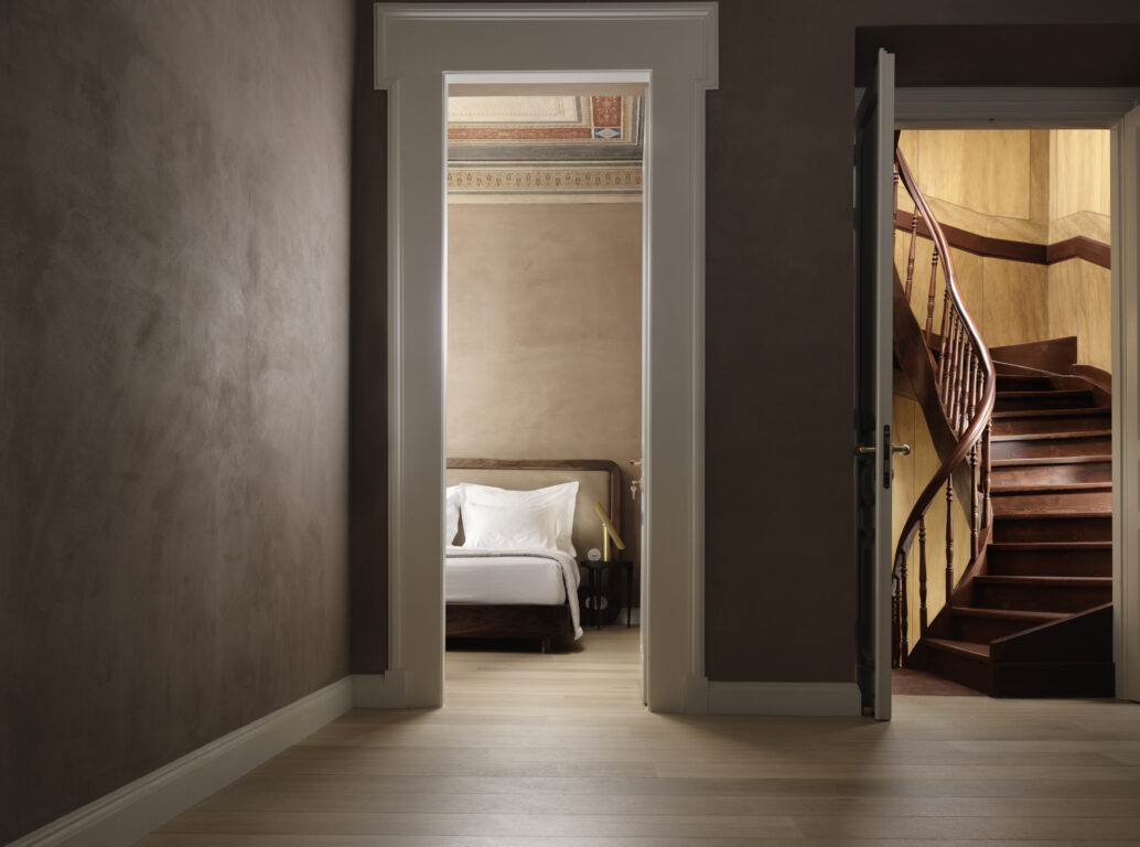 Restored neoclassical interior at Monument Hotel Athens near the Acropolis