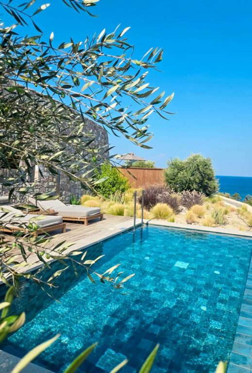 hotel suite with private pool