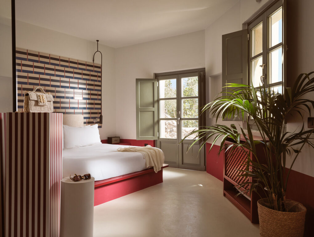 Design-led suite interior at Neema Maison Finikia Santorini