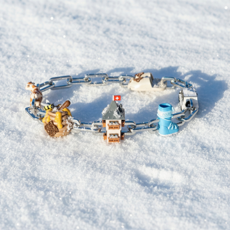 Poubel x The Alpina Gstaad limited-edition silver charms
