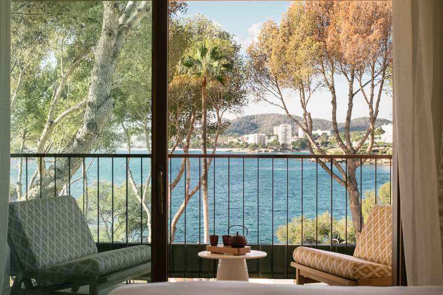 Mandarin Oriental Punta Negra resort overlooking the Mediterranean coastline in Calvià, Mallorca