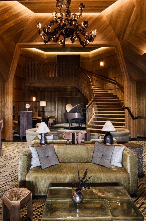Kelly Wearstler interiors at L’Apogée Courchevel