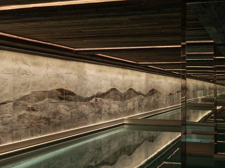 Asaya Spa swimming pool at Rosewood Courchevel designed for post-ski recovery