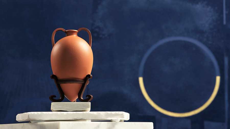 Four Seasons Astir Palace Hotel Athens Chocolate amphora Easter egg by Chef Michalis Chatzikalimeris,