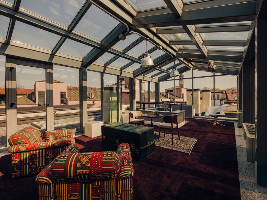 Doping Bar at Aethos Milan with new terrace and courtyard design