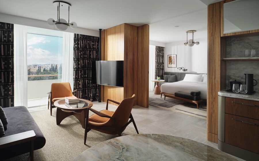 Conrad Athens The Ilisian one bedroom suite with contemporary interiors and city views in Athens