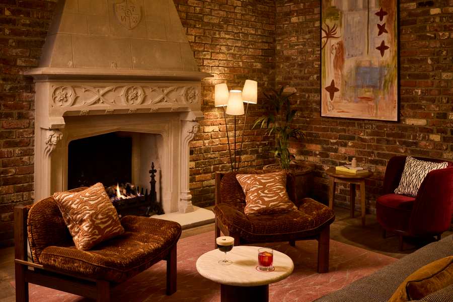 The Hoxton Shoreditch lobby lounge seating area Shoreditch London