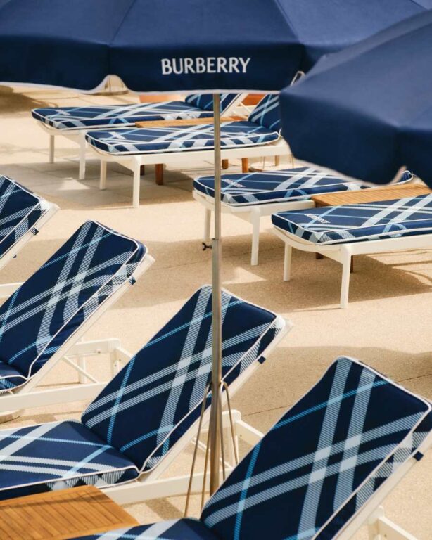 Burberry Hôtel Belles Rives summer 2026 beach club takeover
